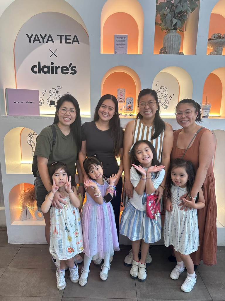 Group of women and young girls at Yaya Tea x Claire's event